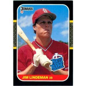 1987 Donruss Baseball Card - #37 Jim Linderman